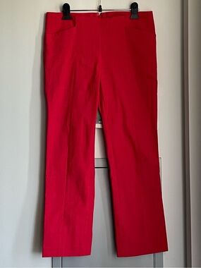 COREY LYNN CALTER Red Straight-Leg Ankle Length Pants